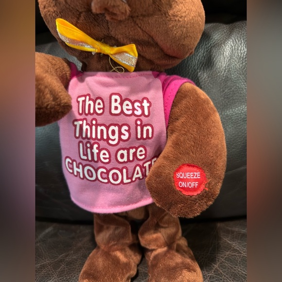 EASTER Bunny 14” Motion Chocolate Musical I GOT YOU FEEL GOOD Working - Picture 3 of 8